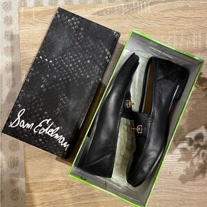 Black Sam Edelman loafers with box